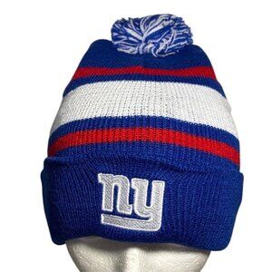 New York Giants Winter TOQUE Pom Pom Hat Adult Knit NFL BUDWEISER Football NEW